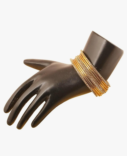 Royal Radiance — The Dazzling Crystal Bangle Set