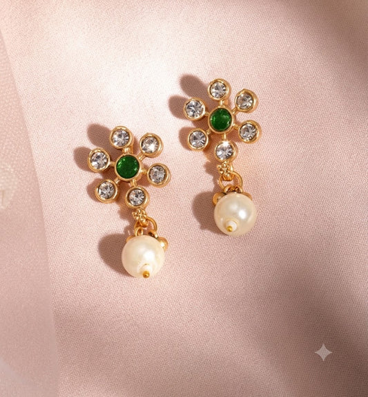 Royal Emerald & Pearl Kundan Choker Set