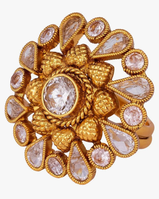 Royal Bloom Diamond Elegance Ring – A Timeless Touch of Luxury