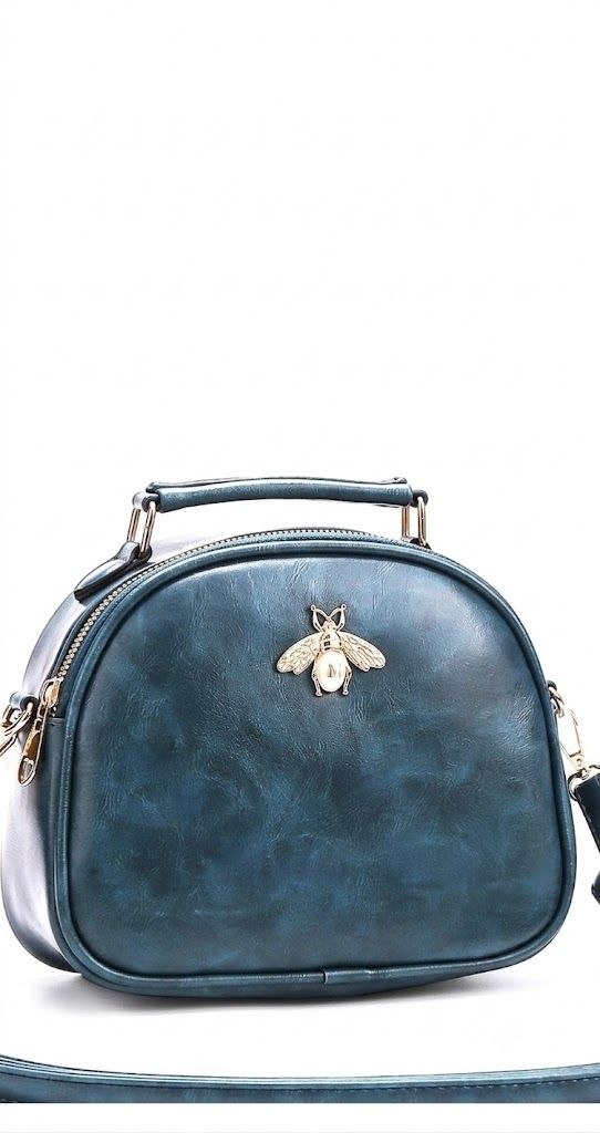 Parisian Honeybee Teal Crossbody