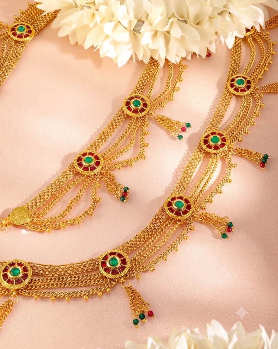 The Royal Multi-Strand Kemp Kamarbandh