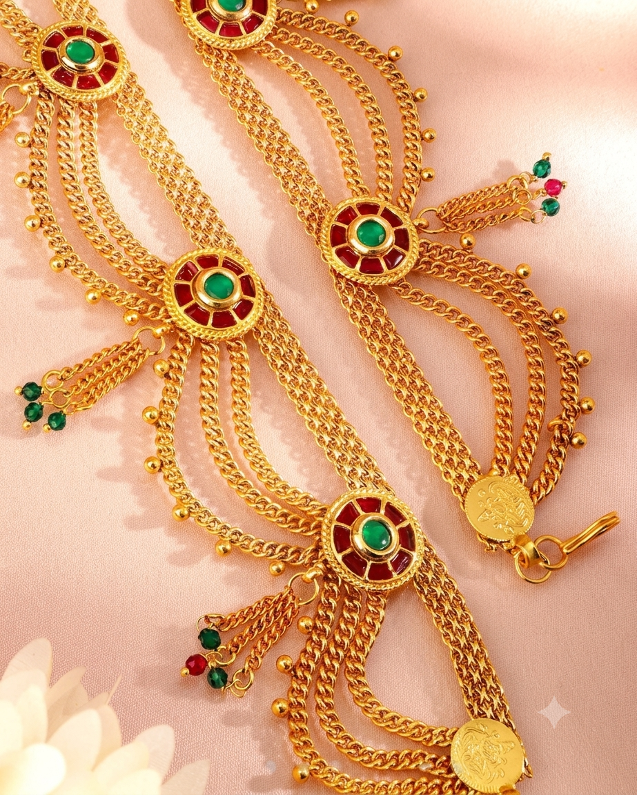 The Royal Multi-Strand Kemp Kamarbandh
