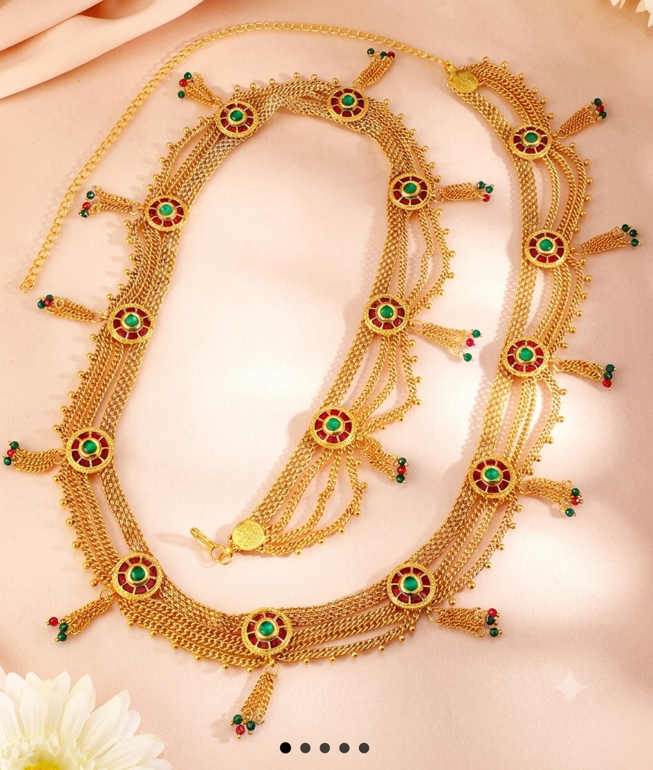 The Royal Multi-Strand Kemp Kamarbandh