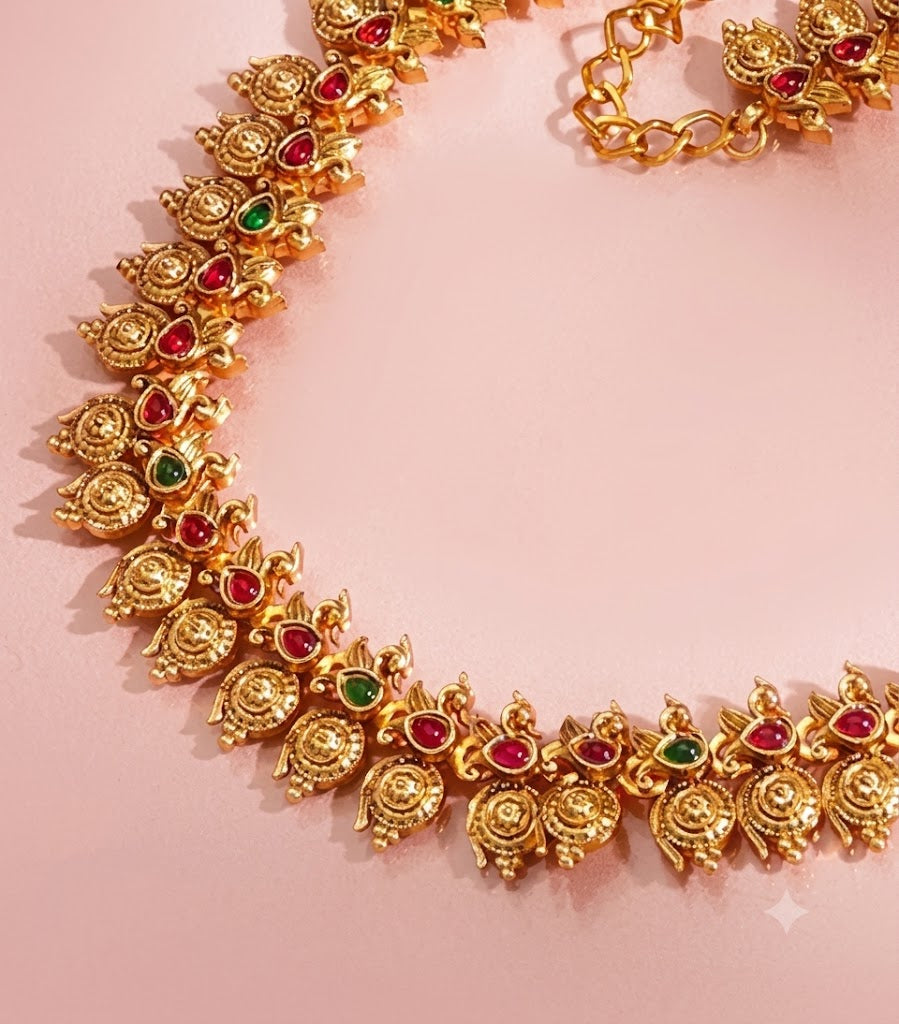 Regal Temple Heritage Gold-Toned Kamarbandh
