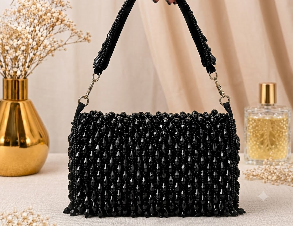 The Midnight Crystal Teardrop Shoulder Bag