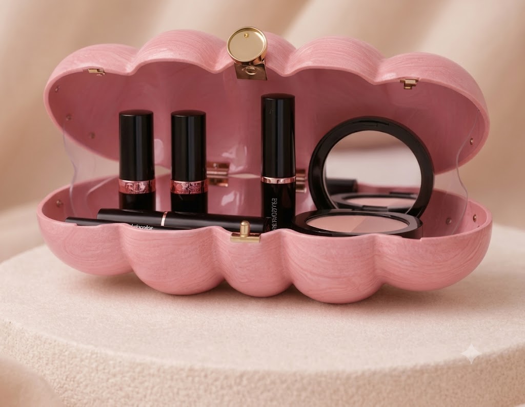 The Blush Marbled Cloud Clutch