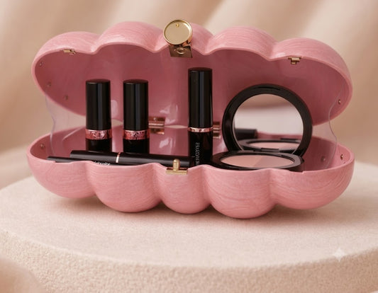 The Blush Marbled Cloud Clutch
