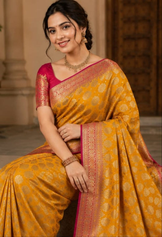 Golden Muse — The Royal Banarasi saree