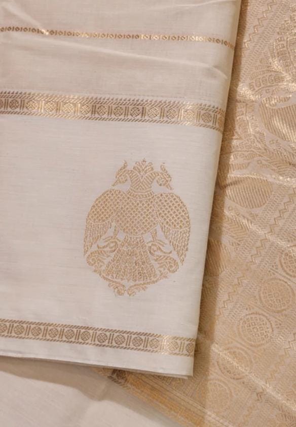 Ivory Gold Banarasi Elegance saree