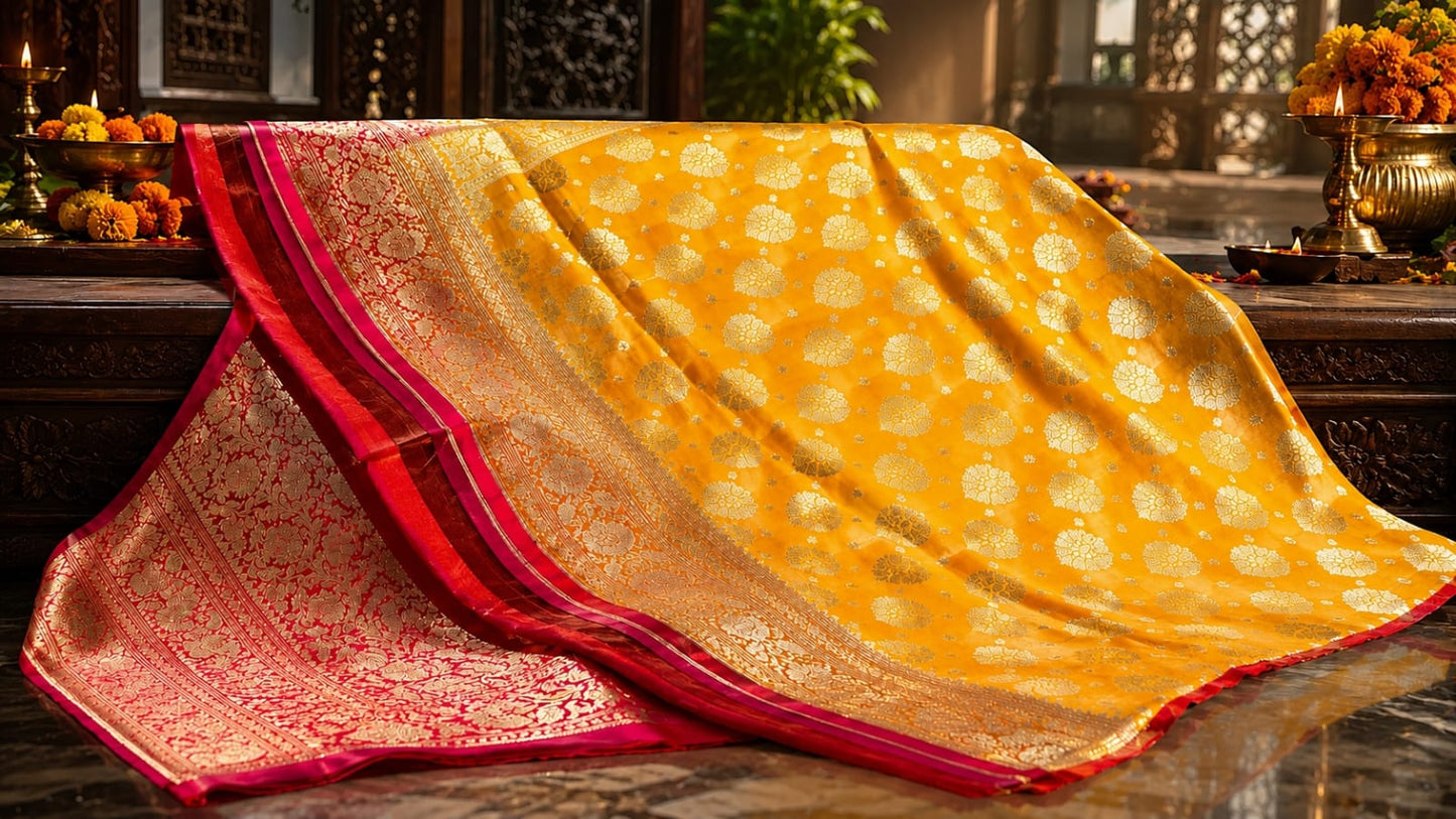 Golden Muse — The Royal Banarasi saree