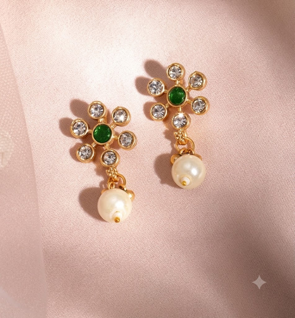 Royal Emerald & Pearl Kundan Choker Set