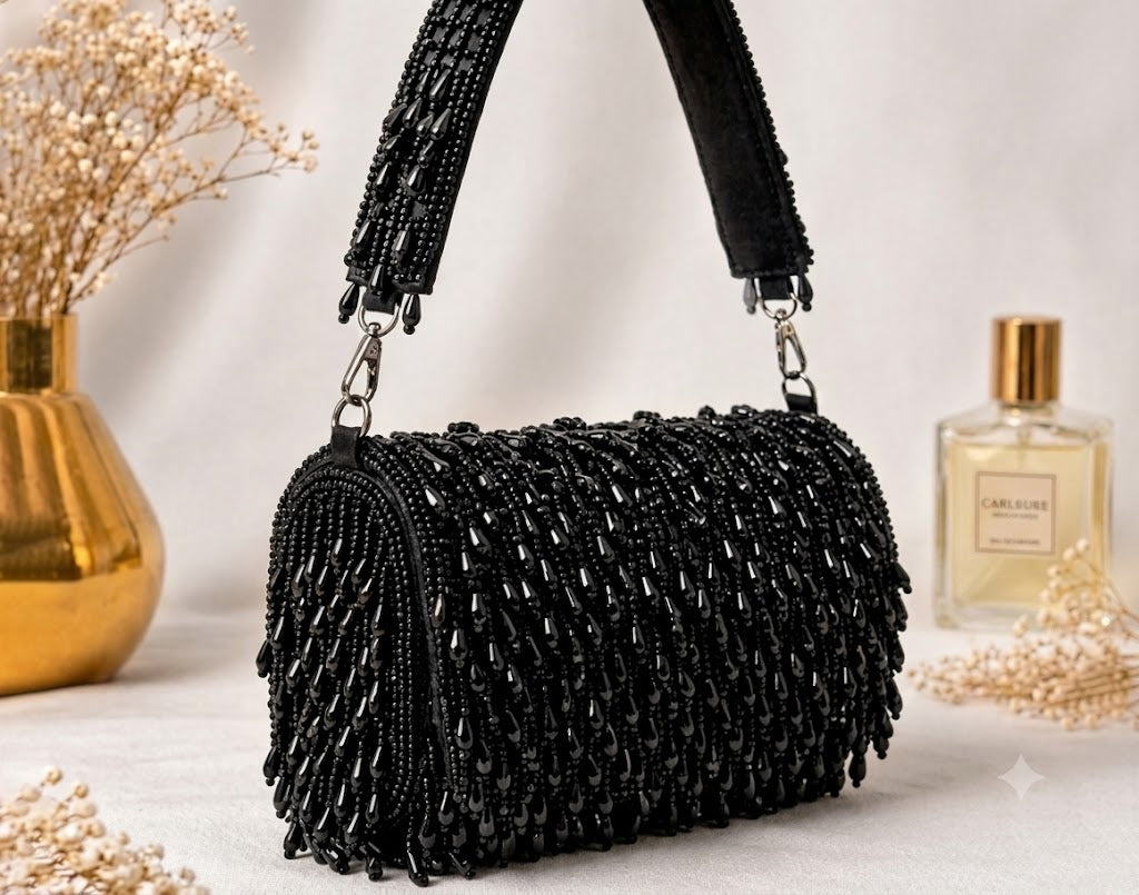 The Midnight Crystal Teardrop Shoulder Bag