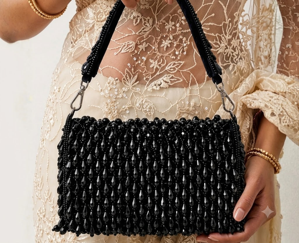 The Midnight Crystal Teardrop Shoulder Bag