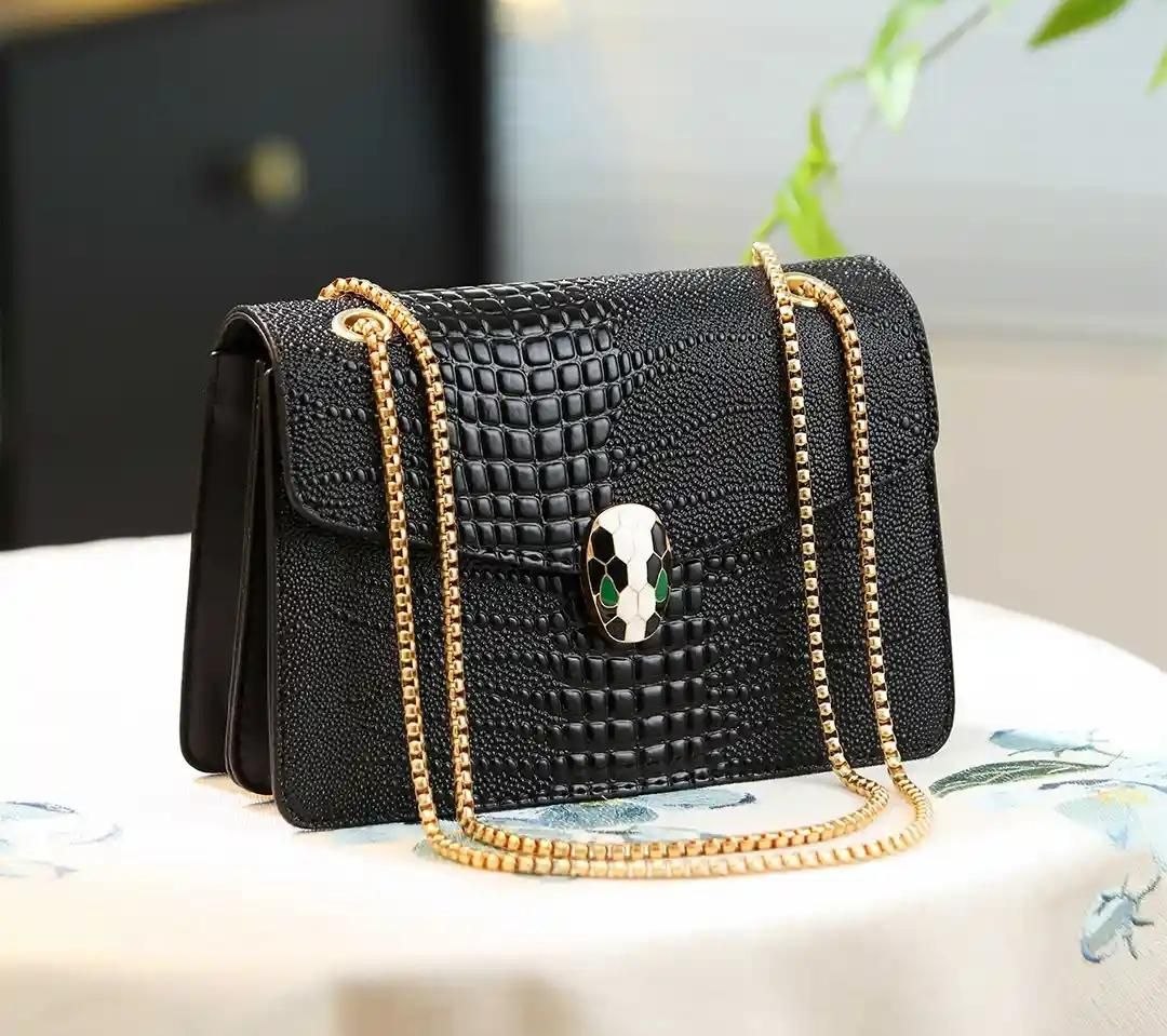 The Viper Luxe Crocodile-Embossed Shoulder Bag
