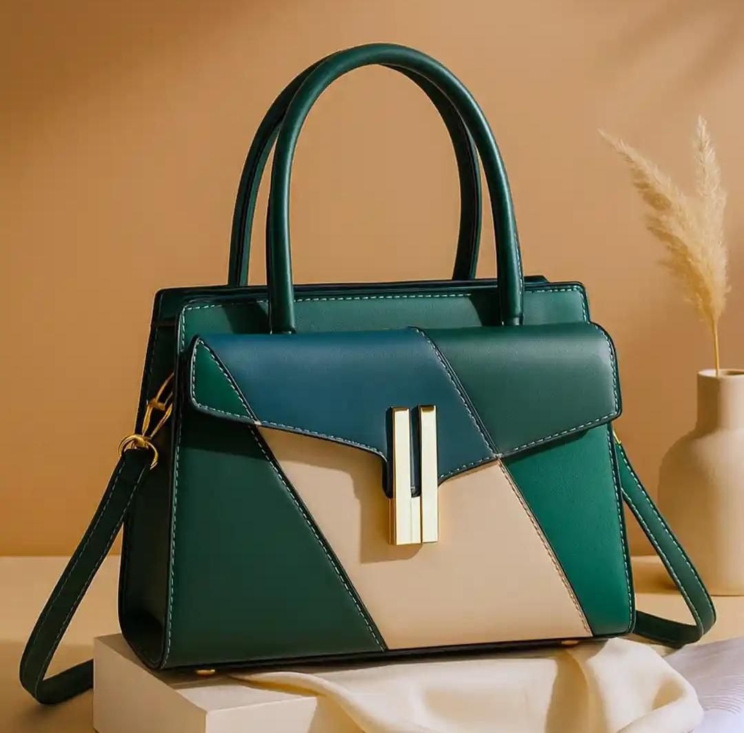 The Emerald Patchwork Luxe Satchel