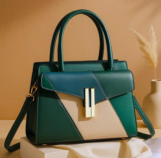 The Emerald Patchwork Luxe Satchel